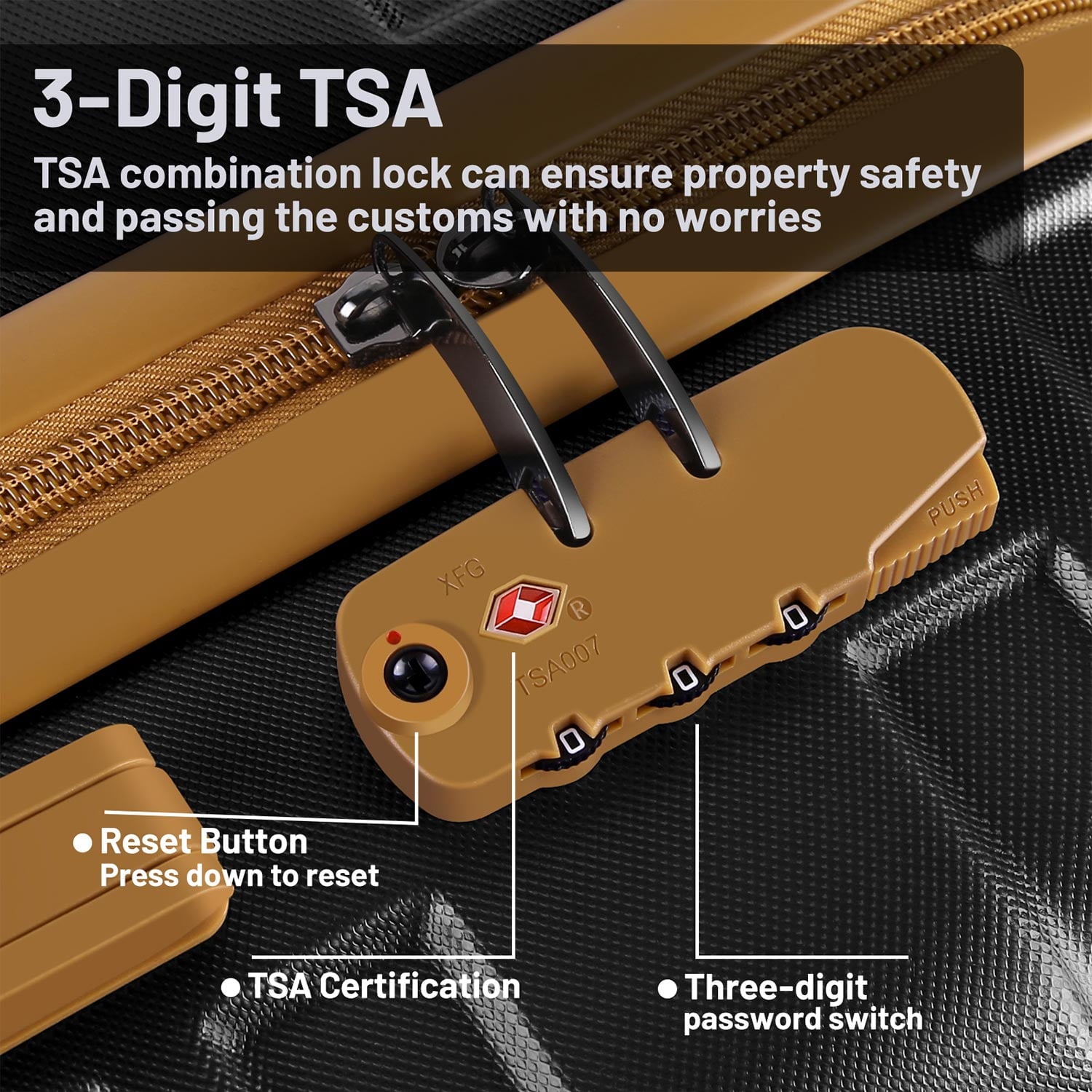 Musment Carry On Luggage 20-Inch Expandable Luggage, 3-Piece Hard Shell Luggage Set with TSA Lock